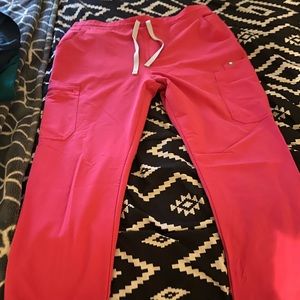 Figs Womens Shocking Pink Yola pants size Large tall